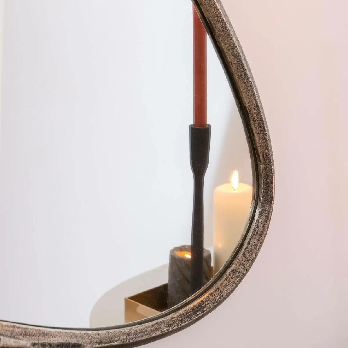 Made in Meubles Miroir en aluminium grand modèle Beryl