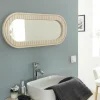 Made in Meubles Miroir en bois de manguier Yoni