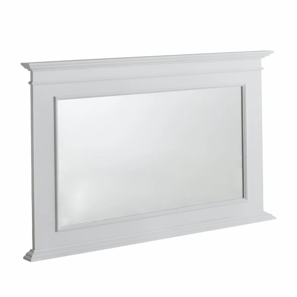 Made in Meubles Miroir en bois de pin blanc Manel