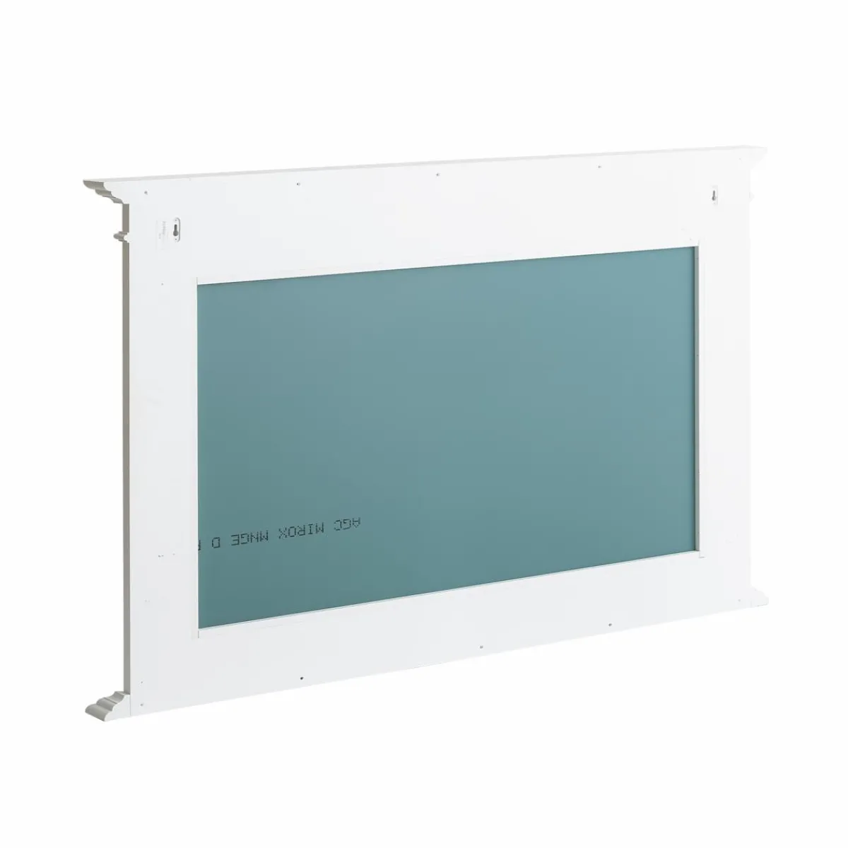 Made in Meubles Miroir en bois de pin blanc Manel