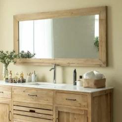Made in Meubles Miroir en bois recyclé 165 cm Garance