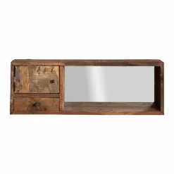 Made in Meubles Miroir horizontal en bois recyclé Vicky