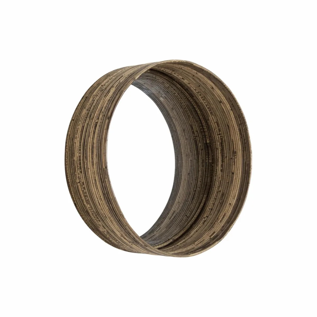 Made in Meubles Miroir rond en rotin Rattan