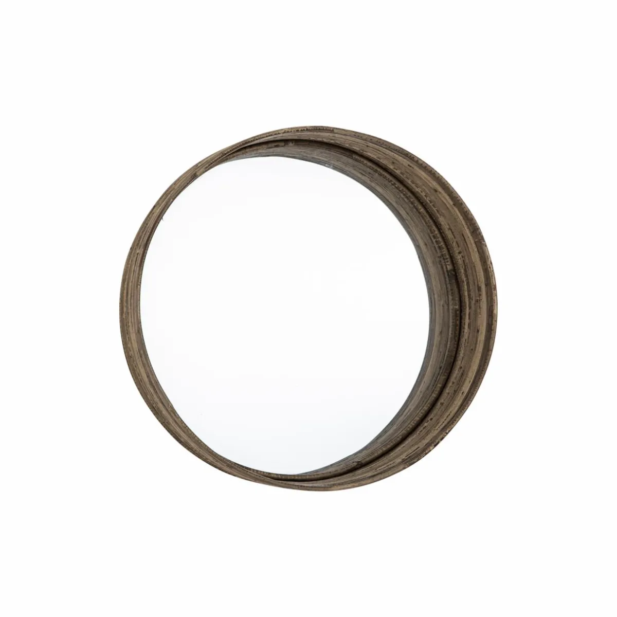Made in Meubles Miroir rond en rotin Rattan