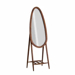 Made in Meubles Miroir sur pied en bois de manguier Joyce