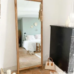 Made in Meubles Miroir sur pied en bois recyclé Blaise