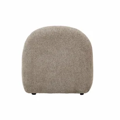 Made in Meubles Module central canapé en tissu bouclette gris Calya