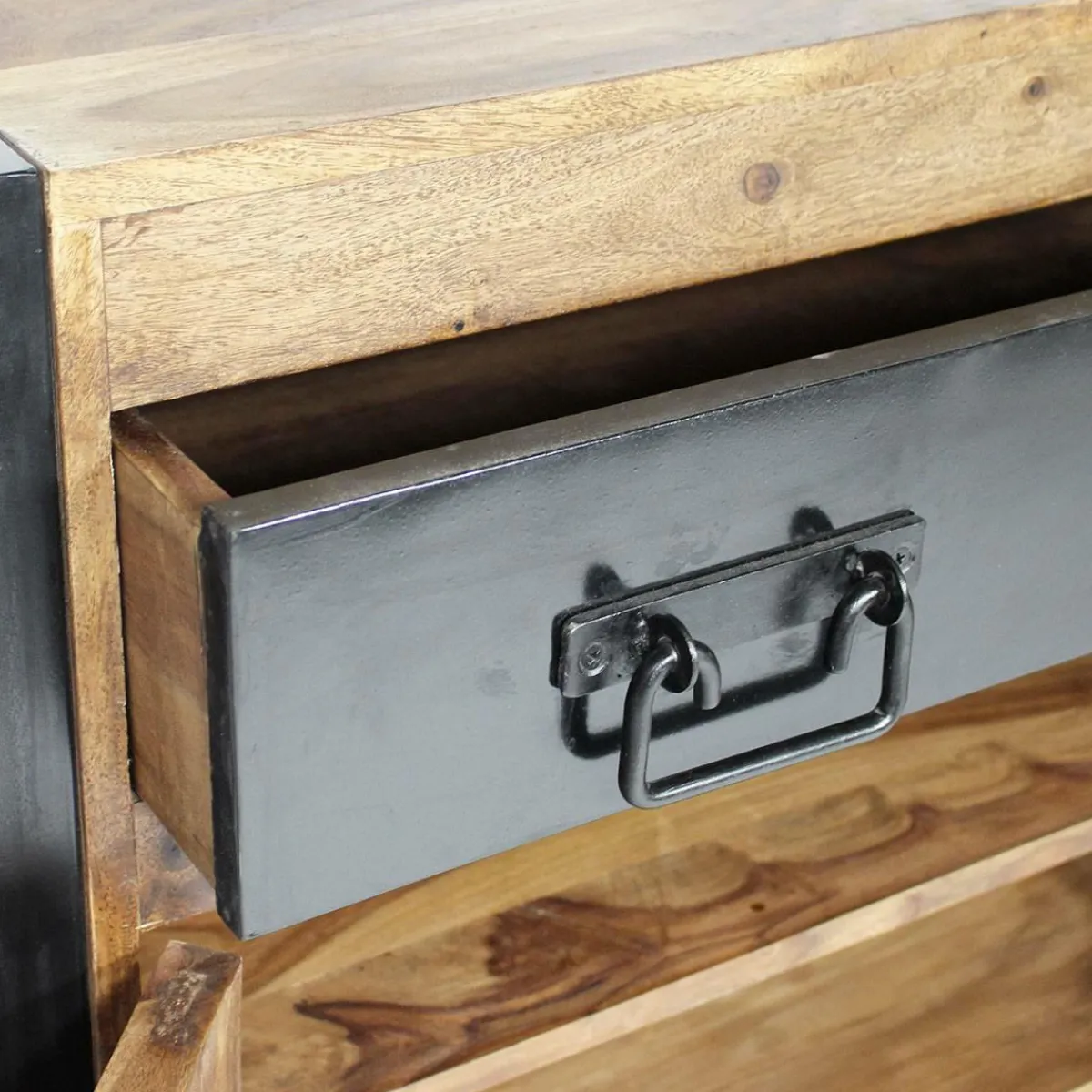 Made in Meubles Petit buffet en bois d'acacia 80 cm Havana