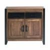 Made in Meubles Petit buffet en bois d'acacia 100 cm Havana