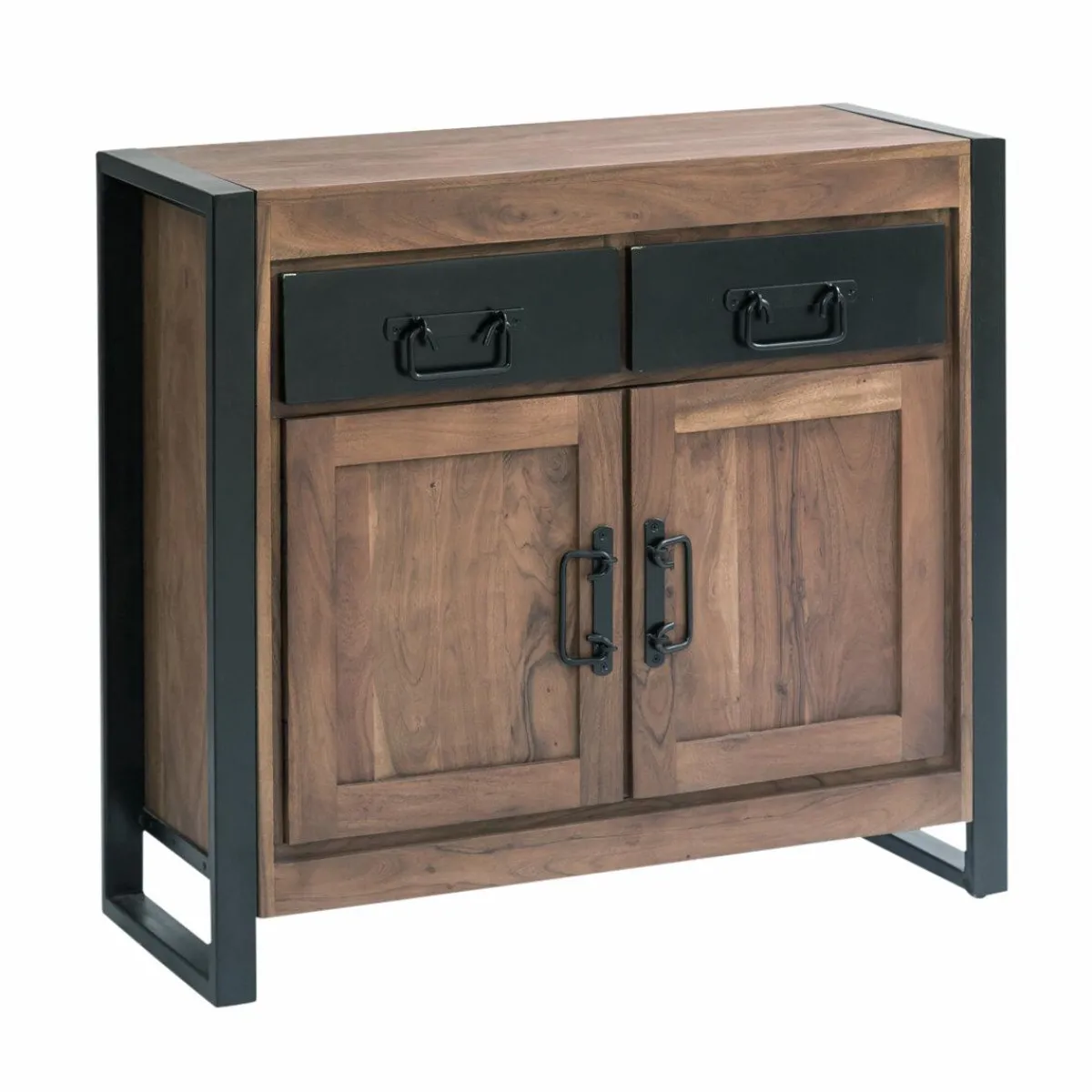 Made in Meubles Petit buffet en bois d'acacia 100 cm Havana