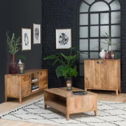 Made in Meubles Petit buffet en bois de manguier Eloi