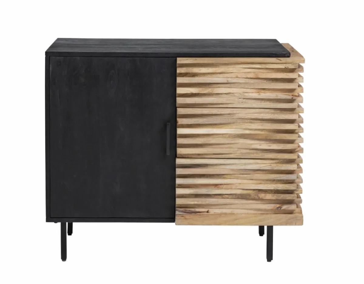 Made in Meubles Petit buffet en bois de manguier Tino