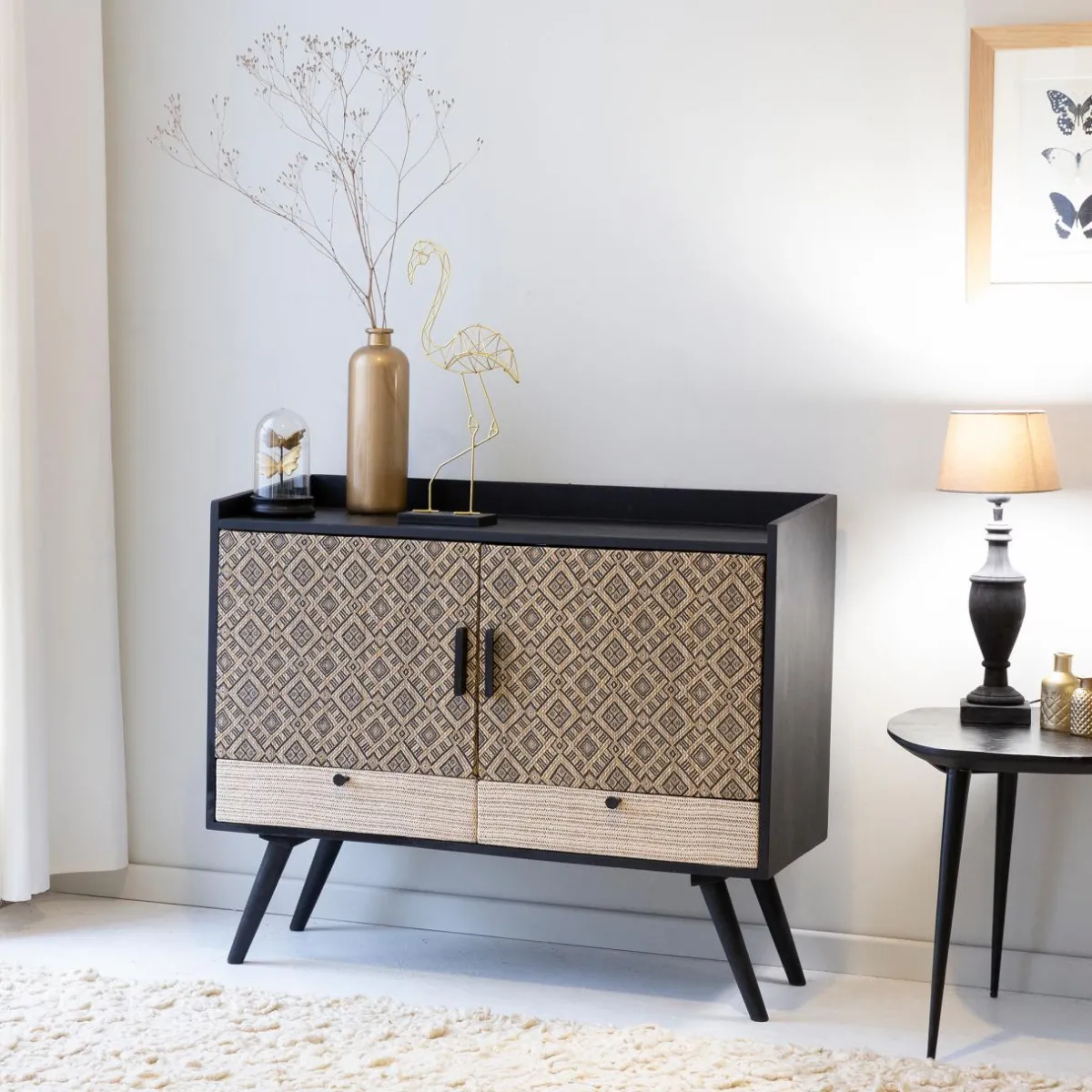 Made in Meubles Petit buffet en bois de manguier Capri