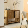 Made in Meubles Petit buffet en bois recyclé Naël