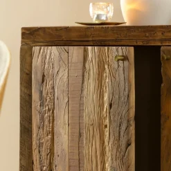 Made in Meubles Petit buffet en bois recyclé Naël