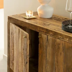 Made in Meubles Petit buffet en bois recyclé Naël