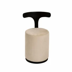 Made in Meubles Petit Fauteuil blanc en manguier Adonis