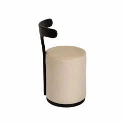 Made in Meubles Petit Fauteuil blanc en manguier Adonis
