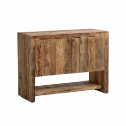Made in Meubles Petit meuble sous vasque en bois recyclé Naël