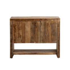 Made in Meubles Petit meuble sous vasque en bois recyclé Naël