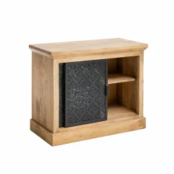 Made in Meubles Petit meuble sous vasque en bois de manguier Sahara