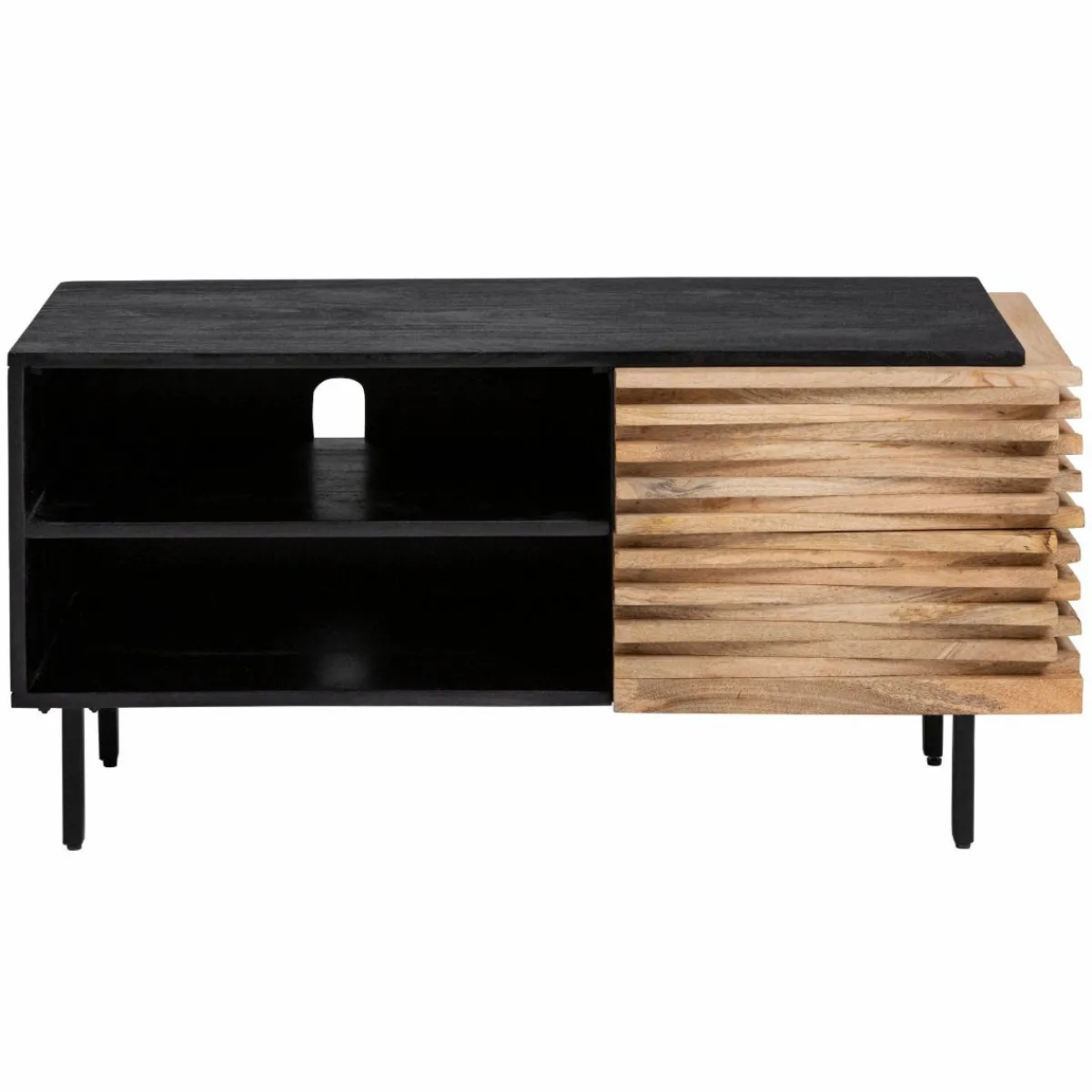 Made in Meubles Petit meuble tv en bois de manguier Tino