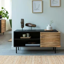 Made in Meubles Petit meuble tv en bois de manguier Tino