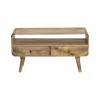 Made in Meubles Petit meuble TV en bois de manguier Maëva