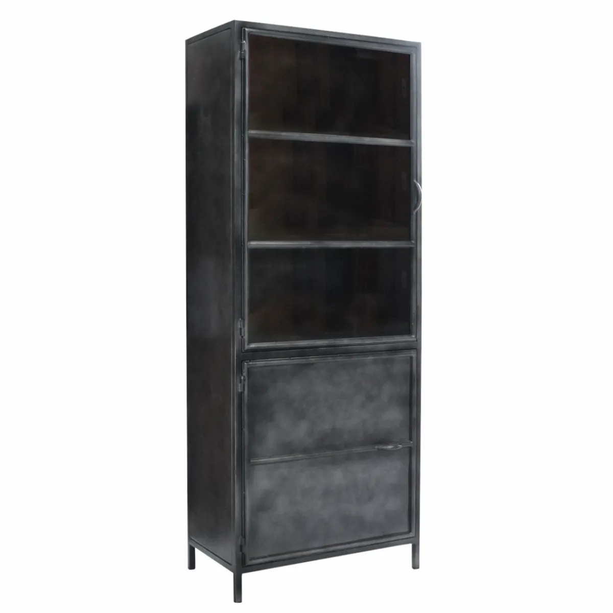 Made in Meubles Petit vaisselier en métal Locker
