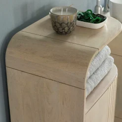 Made in Meubles Petite colonne en bois de manguier Yoni