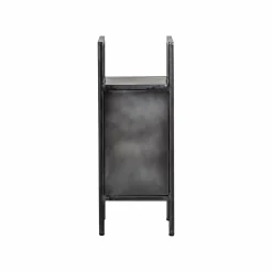 Made in Meubles Petite colonne en métal noir Abel
