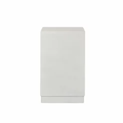 Made in Meubles Petite commode 3 portes bois effet béton blanc Danaé