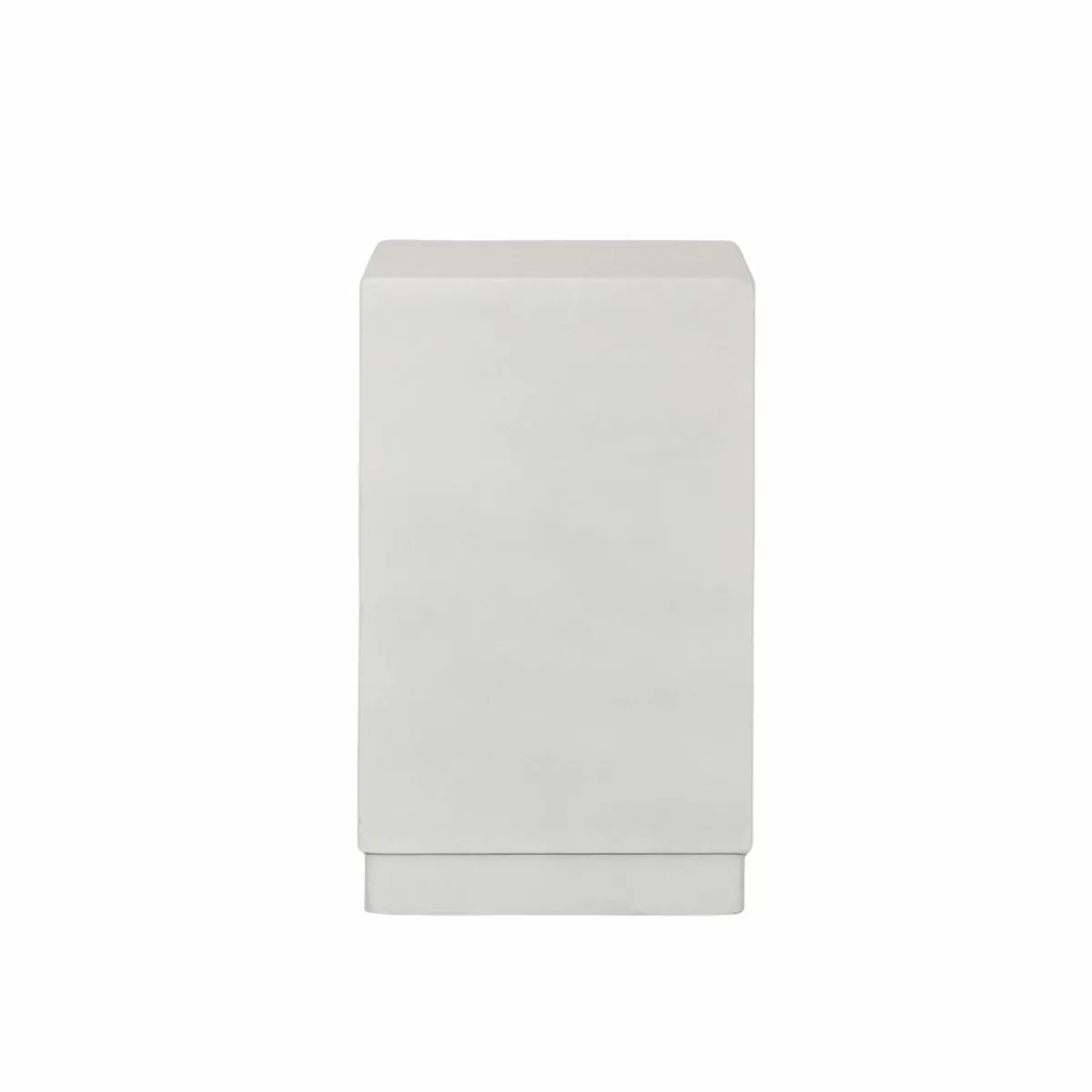 Made in Meubles Petite commode 3 portes bois effet béton blanc Danaé