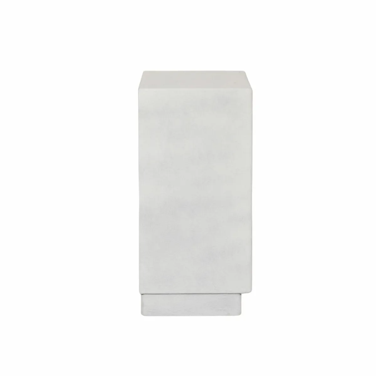 Made in Meubles Petite commode 3 portes bois effet béton blanc Danaé