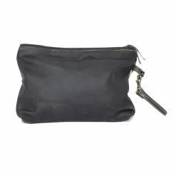 Made in Meubles Pochette en cuir et peau de vache, noir et blanc