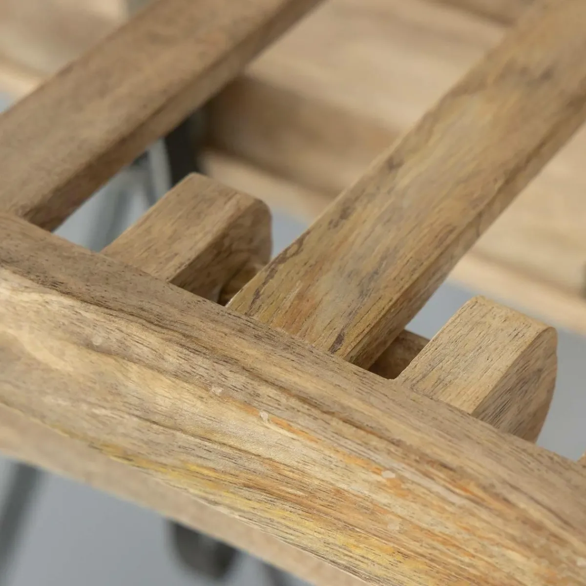 Made in Meubles Porte-manteau en bois de manguier avec miroir Marley