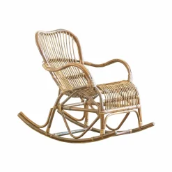 Made in Meubles Rocking chair de jardin en rotin Rattan