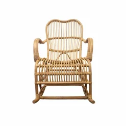 Made in Meubles Rocking chair de jardin en rotin Rattan