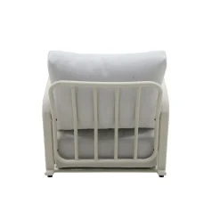 Made in Meubles Rocking chair en aluminium pour jardin couleur taupe Zion