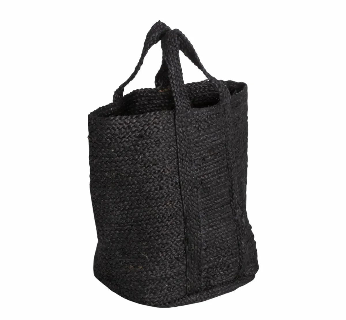 Made in Meubles Sac à buches noir Marlon