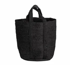 Made in Meubles Sac à buches noir Marlon
