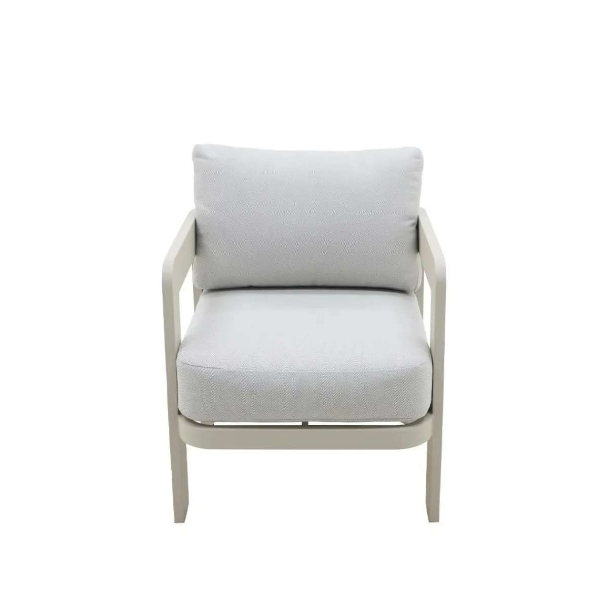 Made in Meubles Salon de jardin en aluminium taupe Loréa