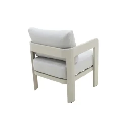 Made in Meubles Salon de jardin en aluminium taupe Loréa