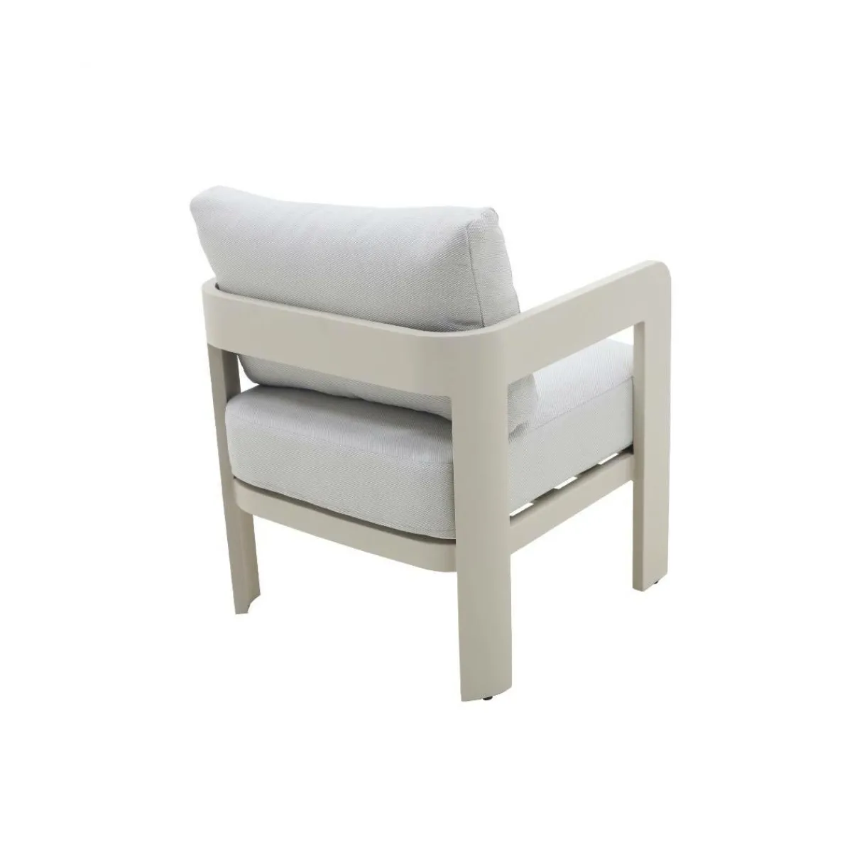 Made in Meubles Salon de jardin en aluminium taupe Loréa