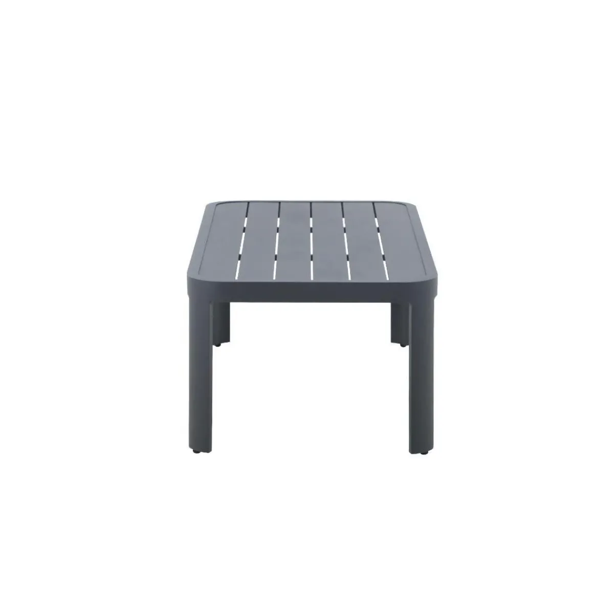 Made in Meubles Salon de jardin en aluminium gris foncé Loréa