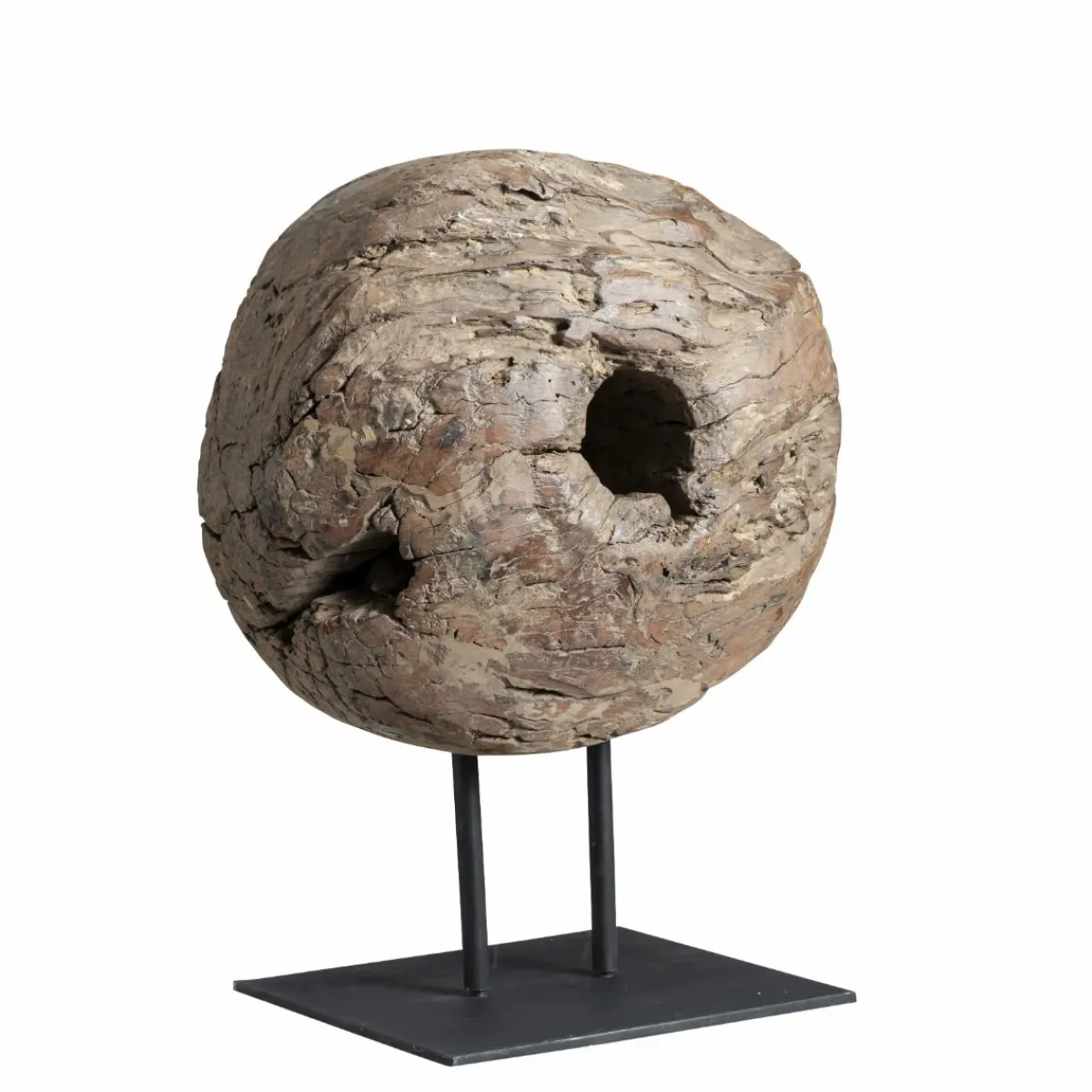 Made in Meubles Sculpture en bois et métal Fannie