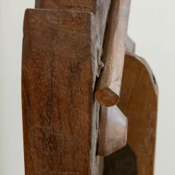 Made in Meubles Sculpture visage en bois Liséa
