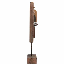 Made in Meubles Sculpture visage en bois Liséa