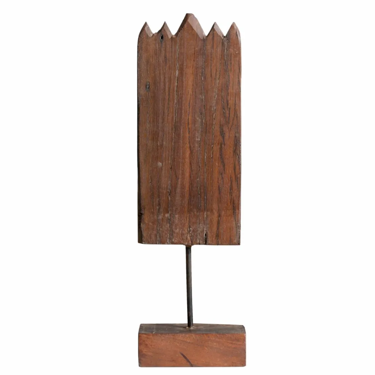 Made in Meubles Sculpture visage en bois Liséa