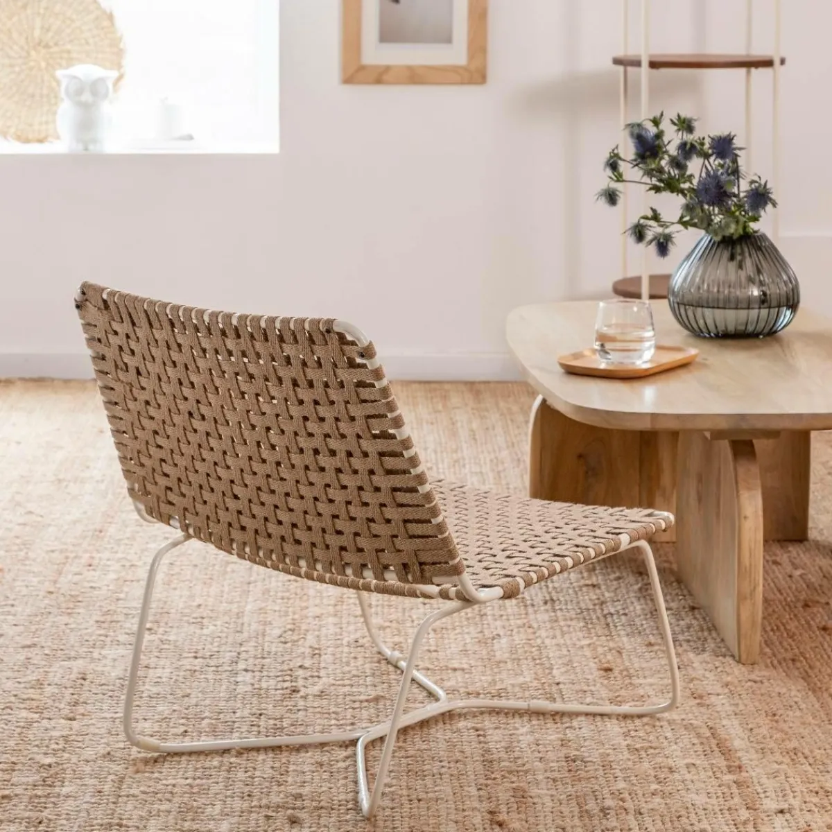 Made in Meubles Set de 2 tables basses en bois de manguier Tom